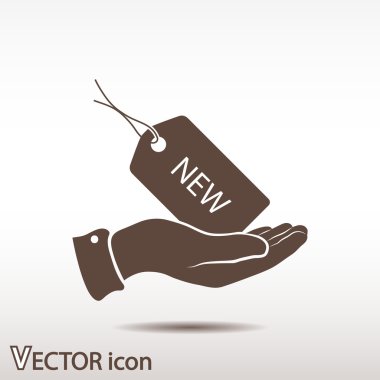 Etiketi simgesi tasarım