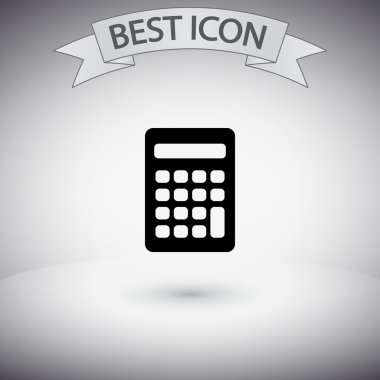 Hesap makinesi simge düz tasarım