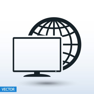 Monitör simgesi tasarım