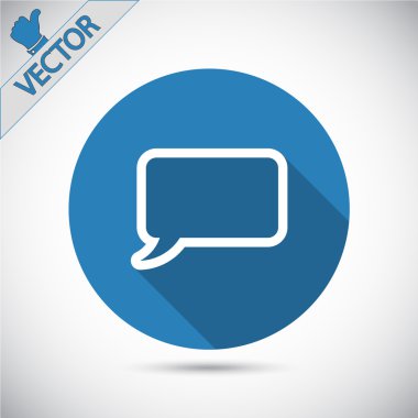 komik konuşma balonu simgesinin