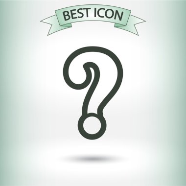 Soru işareti simgesi simgesi