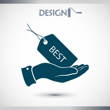 Etiketi simgesi tasarım