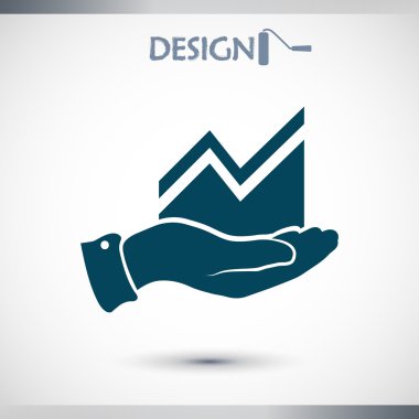 Infographic elle, grafik simgesi