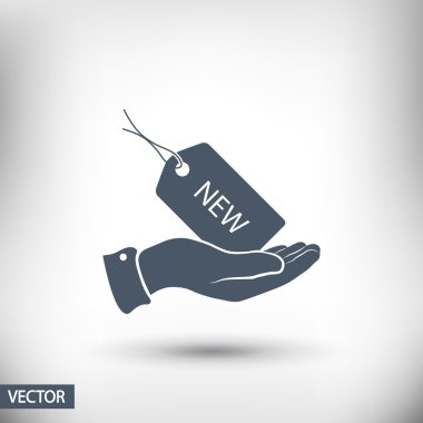 Etiketi simgesi tasarım