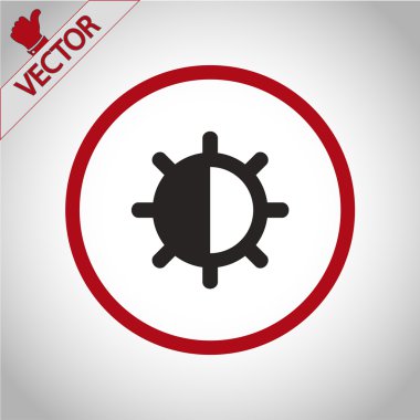 Parlaklık ve kontrast simgesi