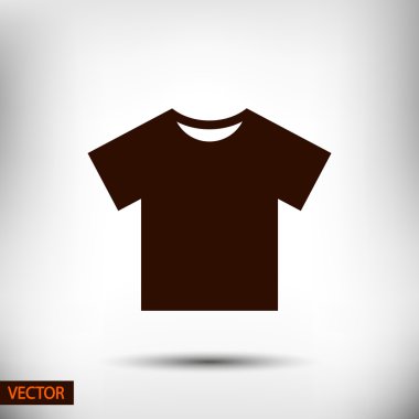 Tshirt düz simgesi
