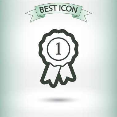 Kurdele simgeli rozet