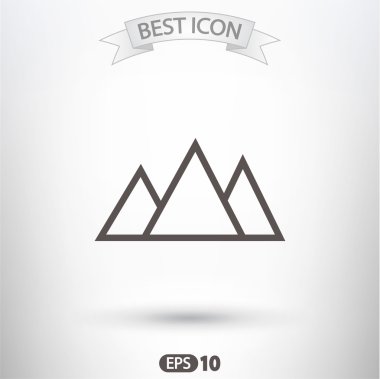 dağlar simgesi tasarım