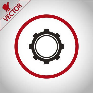 dişli simgesini illüstrasyon.