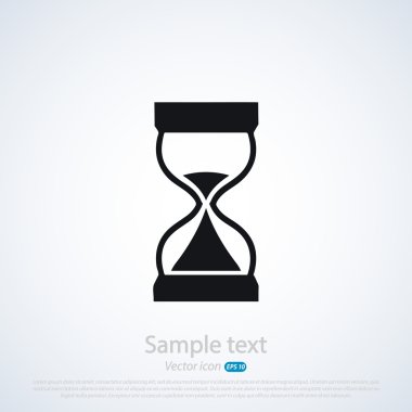 Kum saati simgesi tasarım