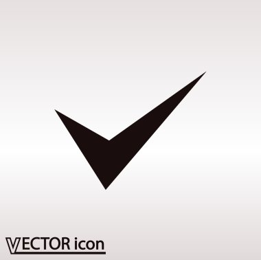 simge onaylayın. düz tasarım stil