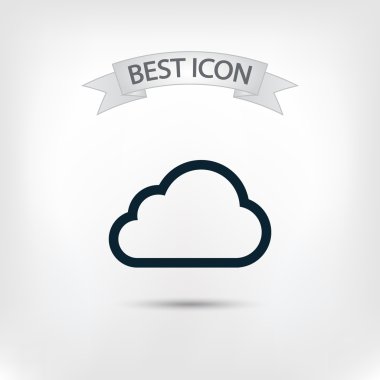 Bulut simge düz tasarım stil