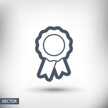 Kurdele simgeli rozet