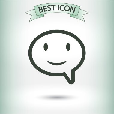 Gülümseyen baloncuk simgesi