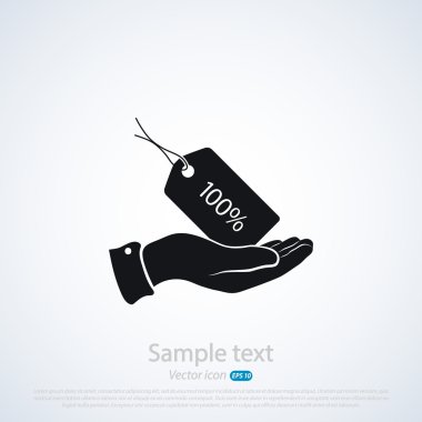 yüzde 100'ın simgesi