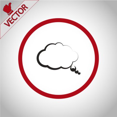 komik konuşma balonu simgesinin