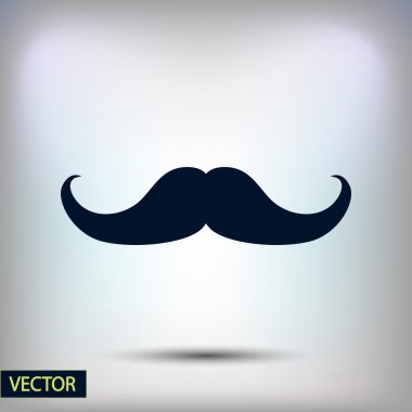 Bıyık düz simgesi