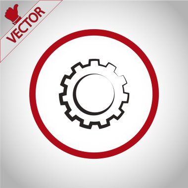 dişli simgesini illüstrasyon.