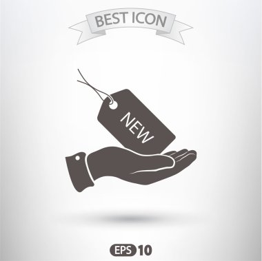 Etiketi simgesi tasarım