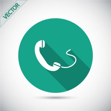 Telefon Düz Simgesi