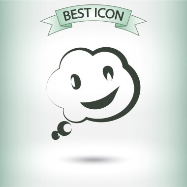 Gülümseyen baloncuk simgesi