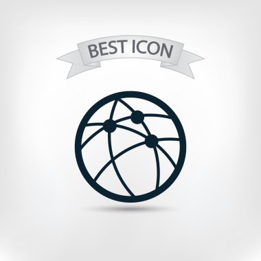 Küresel teknoloji ya da sosyal ağ simgesini