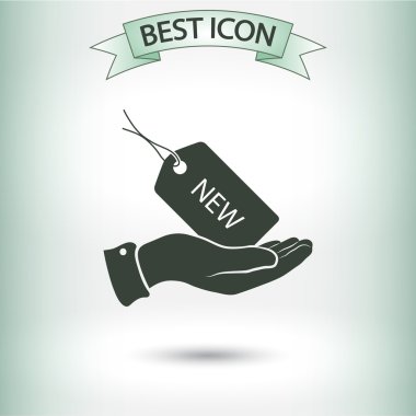 Etiketi simgesi tasarım