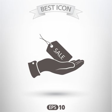 Etiketi simgesi tasarım