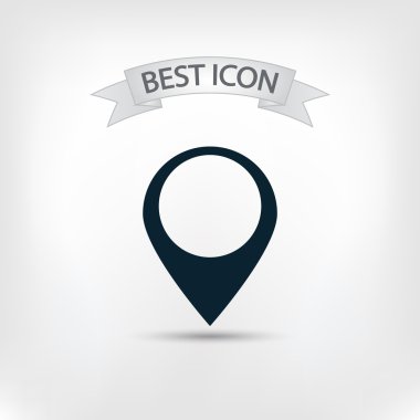 harita işaretçisi düz simgesi