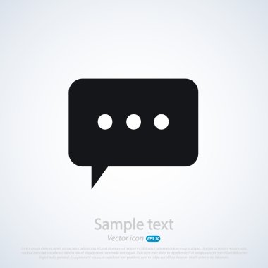 komik konuşma balonu simgesinin