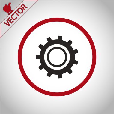 dişli simgesini illüstrasyon.