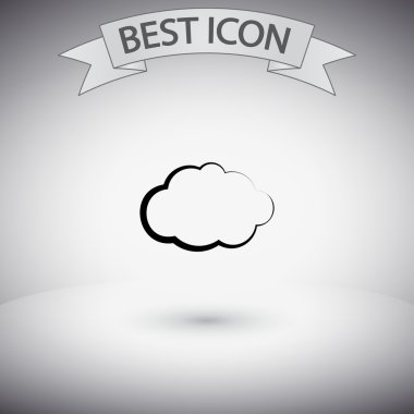 Bulut simge düz tasarım stil