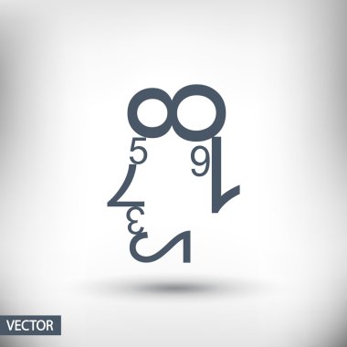 Verileri şekiller insan yüzü