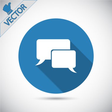 komik konuşma balonu simgesinin