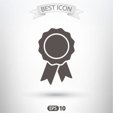 Kurdele simgeli rozet