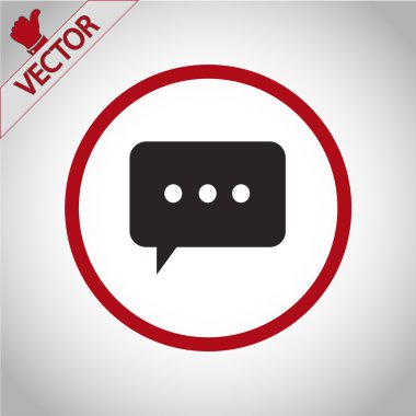 komik konuşma balonu simgesinin