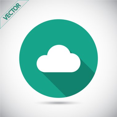 Bulut simge düz tasarım stil
