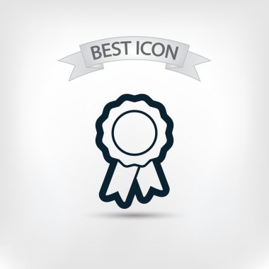 Kurdele simgeli rozet