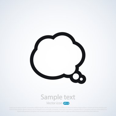komik konuşma balonu simgesinin