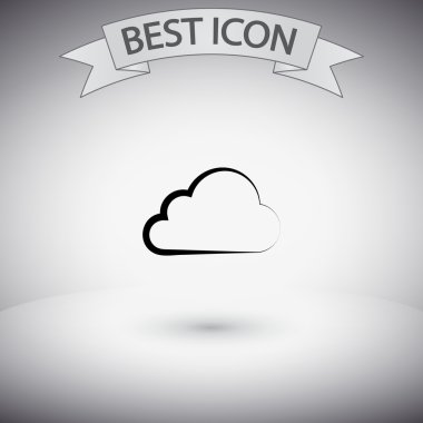 Bulut simge düz tasarım stil