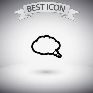 komik konuşma balonu simgesinin