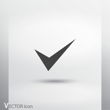 simge onaylayın. düz tasarım stil