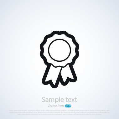 Kurdele simgeli rozet