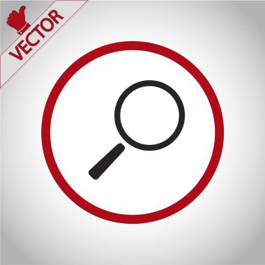 Arama simgesi. Düz tasarım