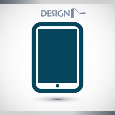 Modern dijital tablet pc simgesi