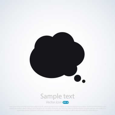 komik konuşma balonu simgesinin