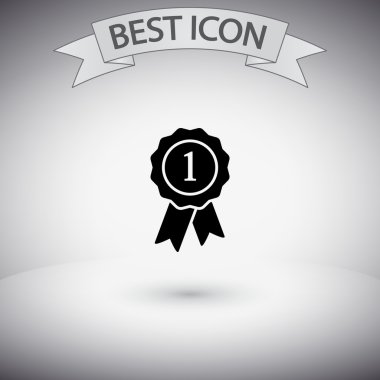 Kurdele simgeli rozet