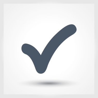 simge onaylayın. düz tasarım stil