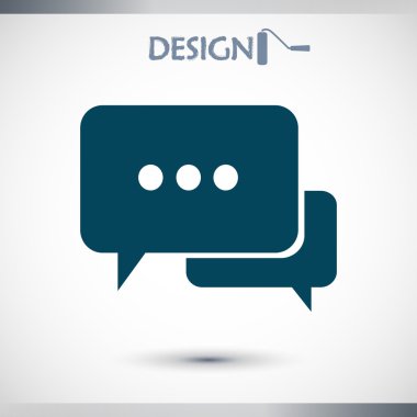 komik konuşma balonu simgesinin