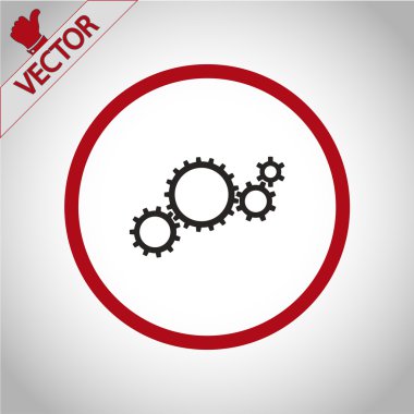 dişli simgesini illüstrasyon.